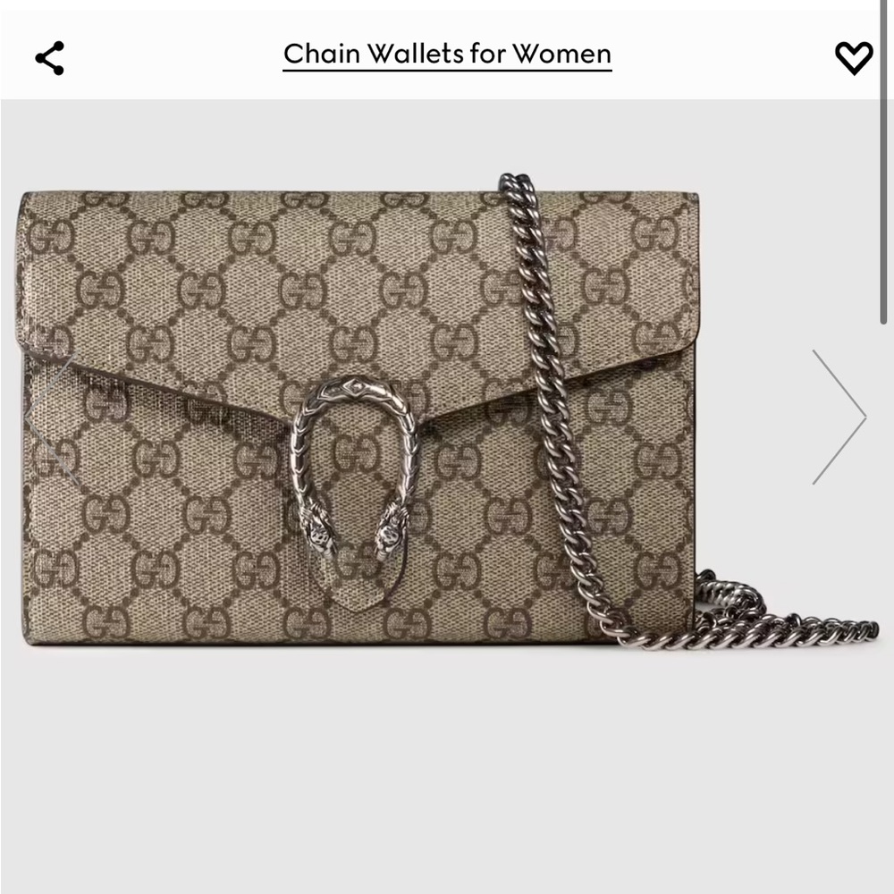 Gucci Dionysus wallet on chain